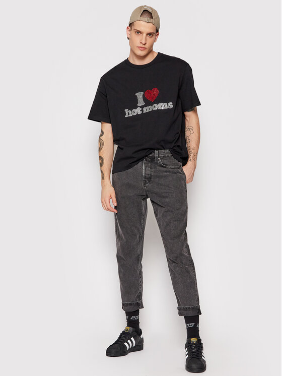 2005 2005 T-Shirt Unisex Hot Moms Czarny Relaxed Fit
