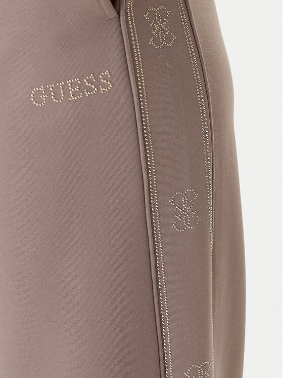 Guess Guess Teplákové kalhoty V5BB12 KCX22 Béžová Wide Leg