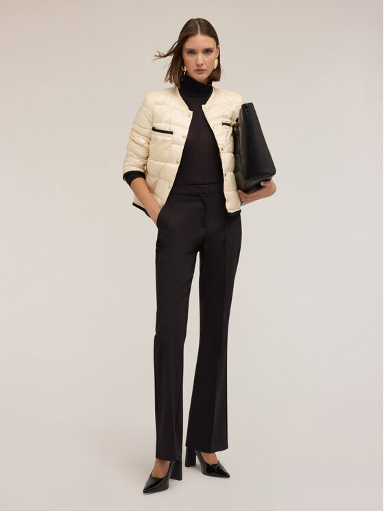 Motivi Motivi Spodnie materiałowe P259Q003883N033 Czarny Flare Fit