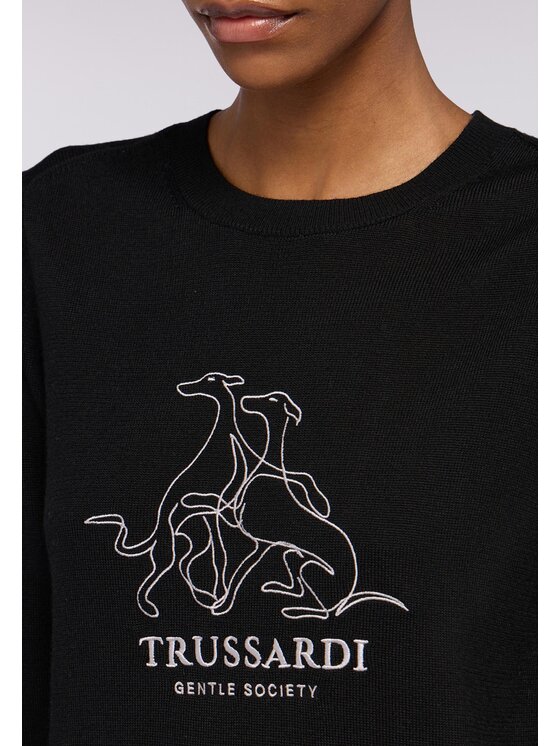 Trussardi Trussardi Cardigan M0126001158N033 Nero Regular Fit