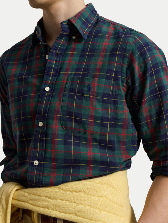 Polo Ralph Lauren Polo Ralph Lauren Сорочка 710B30160001 Темно-зелений Custom Fit