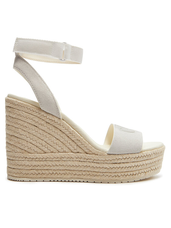 Calvin Klein Jeans Espadrilles Wedge Sandal Su Mg Btw YW0YW01026 Ecru Modivo