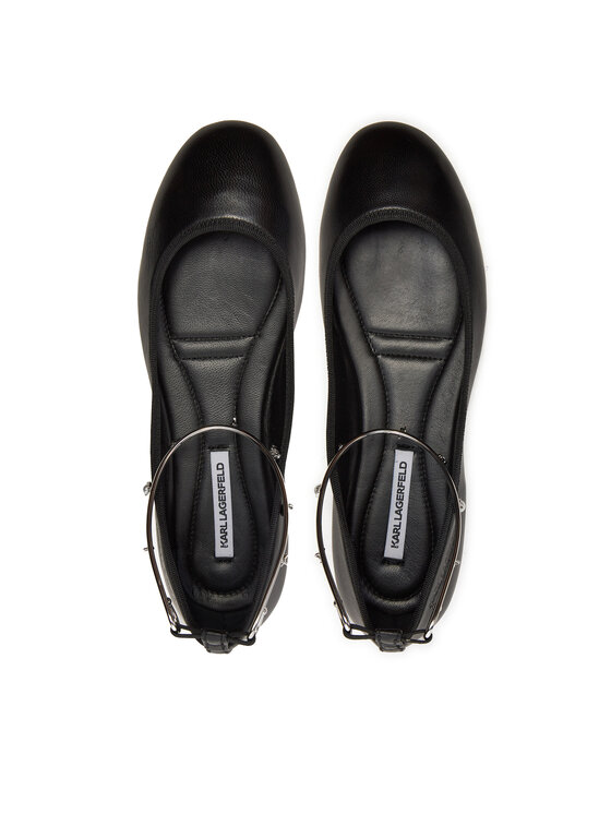 KARL LAGERFELD KARL LAGERFELD Balerinke Karo KL40124 Crna