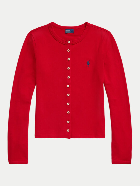 Polo Ralph Lauren Polo Ralph Lauren Kardigán 211941175006 Piros Slim Fit