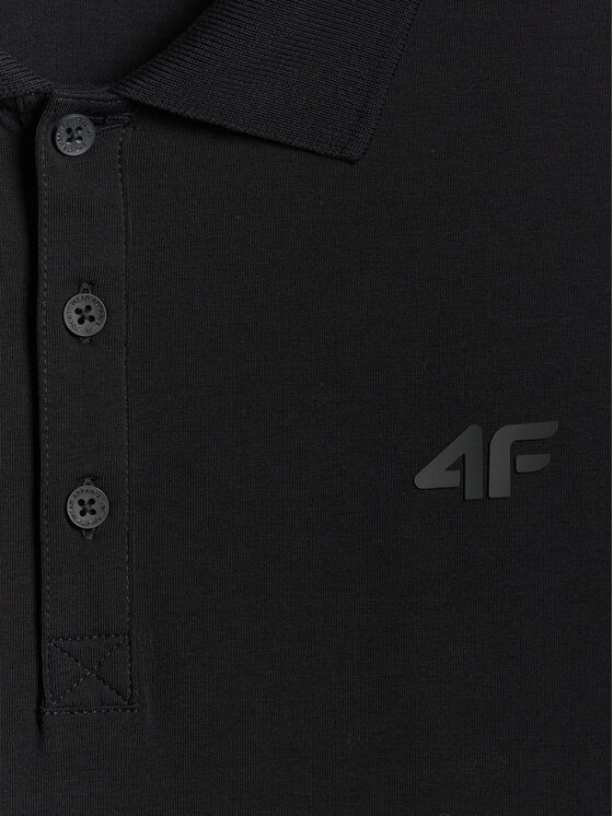 4F 4F Polo NOS Czarny Regular Fit