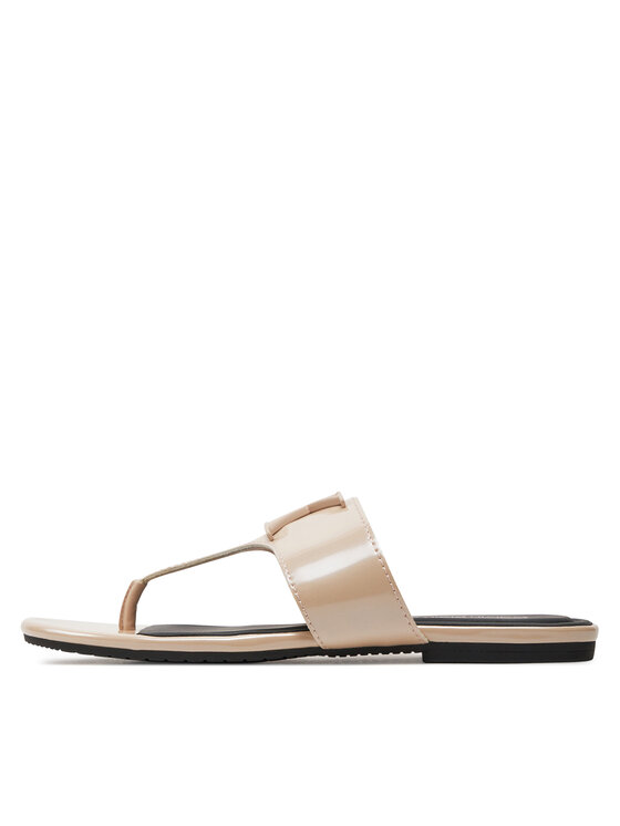 Calvin Klein Jeans Calvin Klein Jeans В'єтнамки Flat Sandal Slide Toepost Mg Met YW0YW01342 Рожевий