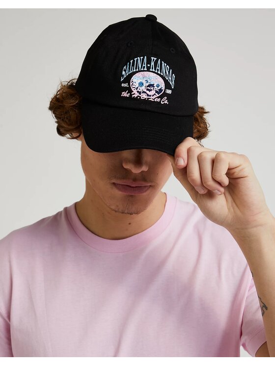 Lee Lee Czapka z daszkiem SEASONAL CAP Czarny