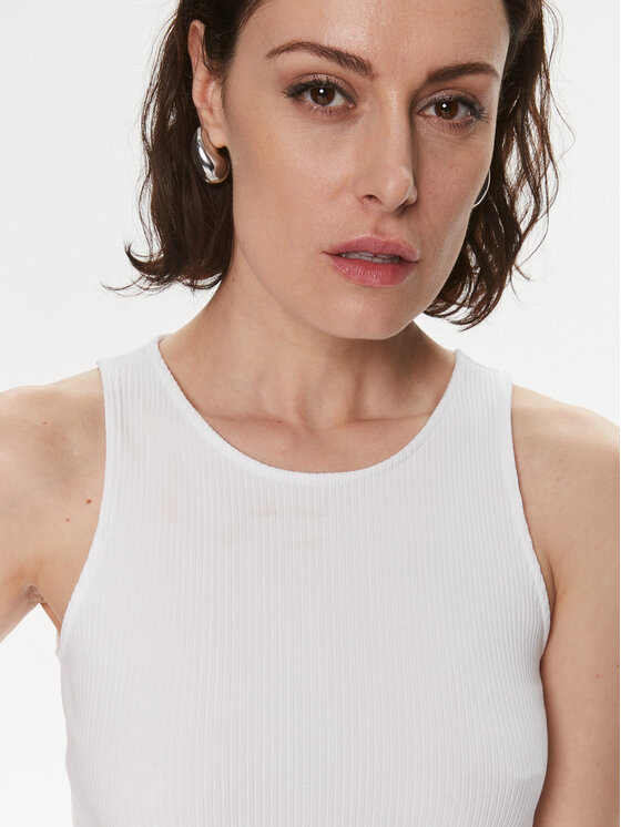 Max Mara Leisure Max Mara Leisure Top Brusson 2416941038 Bijela Slim Fit