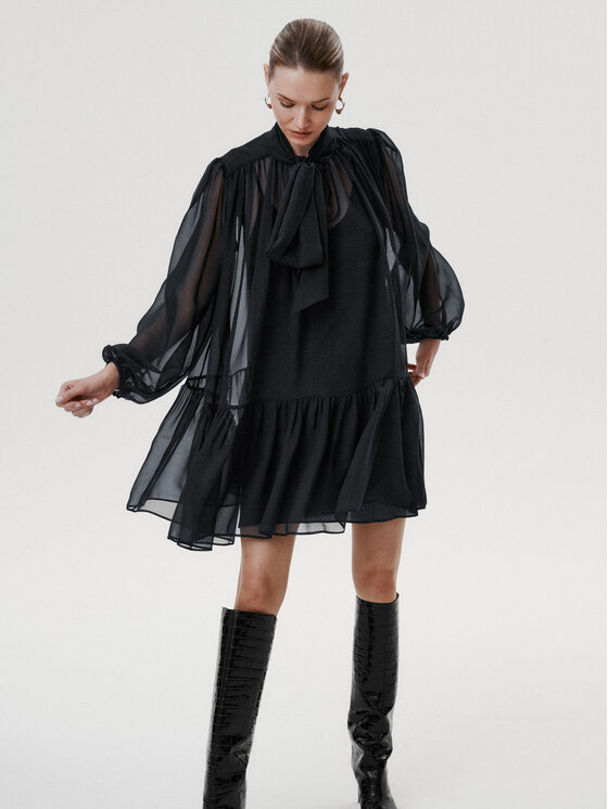 MARI PRETI MARI PRETI Abito da cocktail Romena Blu scuro Regular Fit