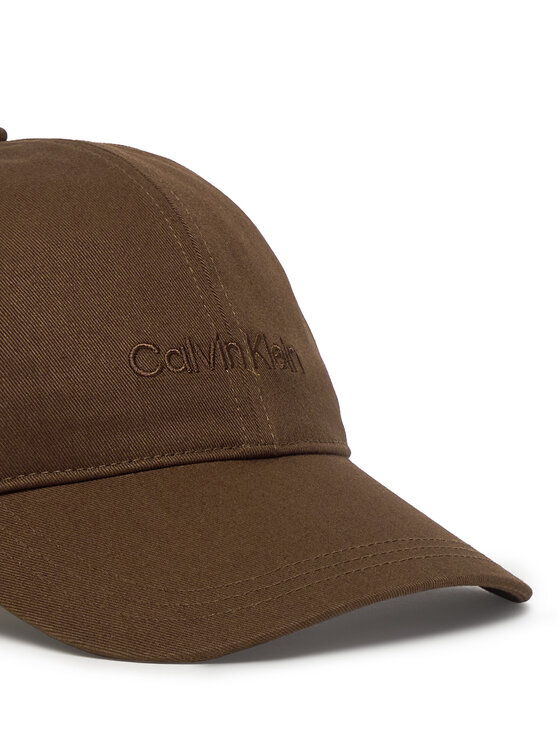 Calvin Klein Calvin Klein Kapa s šiltom Logo Embroidery Baseball Cap Asi LV04D5013G Rjava