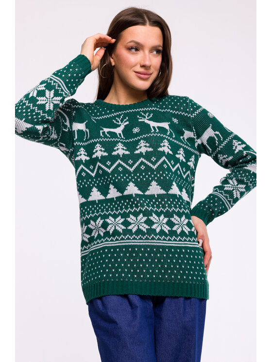 Made of Emotion Made of Emotion Maglione MXS09 Verde Comfort Fit