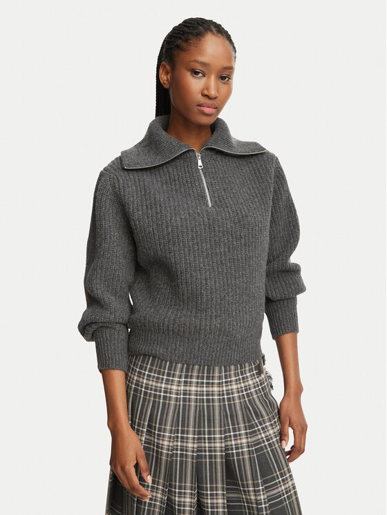 Weekend Max Mara Weekend Max Mara Sweter Laser 2625366182 Szary Regular Fit