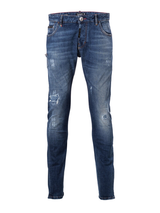 PHILIPP PLEIN PHILIPP PLEIN Jeansy 30863 Niebieski Straight Leg