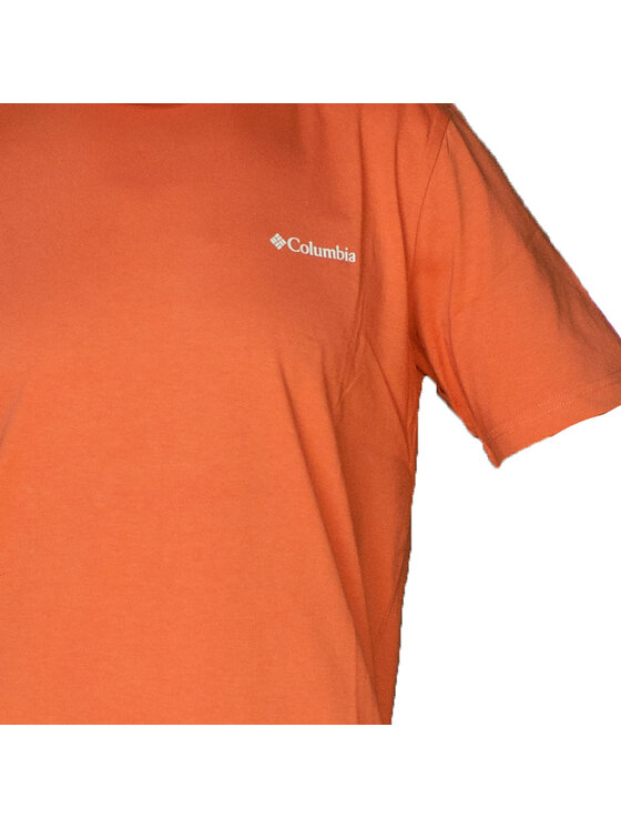 Columbia Columbia T-Shirt Columbia Rapid Ridge Back Graphic Tee II Pomarańczowy Regular Fit