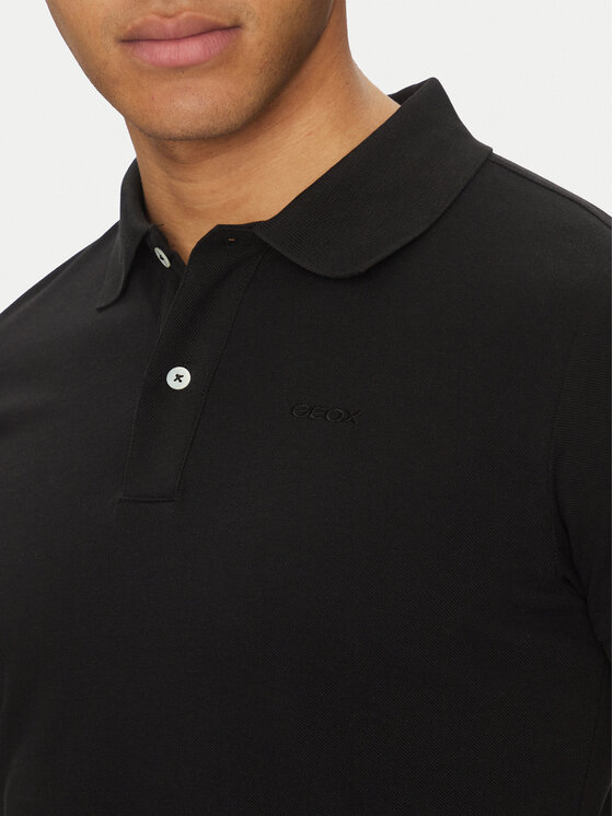 Geox Geox Polokošile M5511B T3240 F9000 Černá Regular Fit