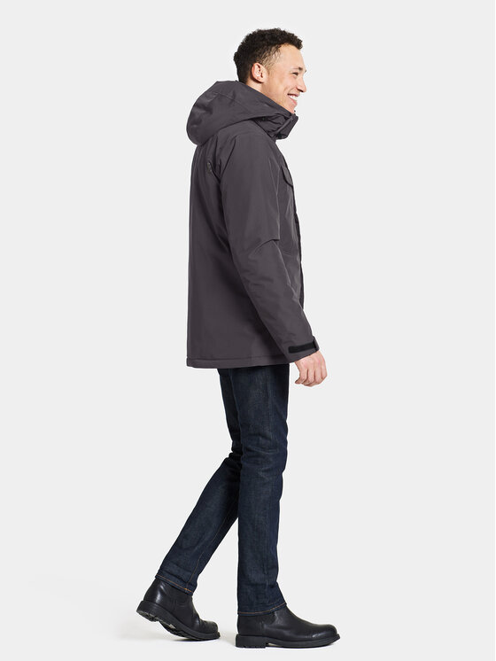 Didriksons Didriksons Žieminė striukė Stefan Usx Jkt 505041 Juoda Regular Fit