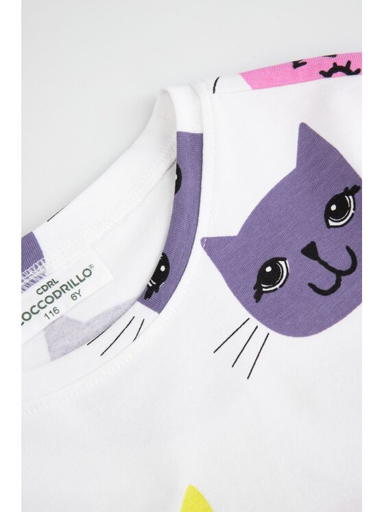Coccodrillo Coccodrillo T-Shirt WC6143221VGA-001 Biały Regular Fit