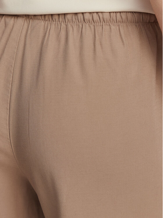ONLY ONLY Medžiaginės kelnės Laris 15364313 Smėlio Relaxed Fit