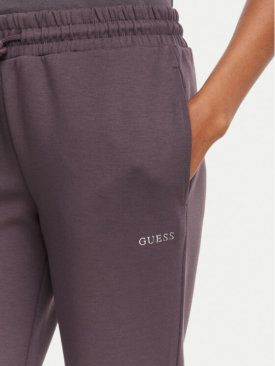 Guess Guess Spodnie dresowe V6YB25 K4803 Brązowy Regular Fit