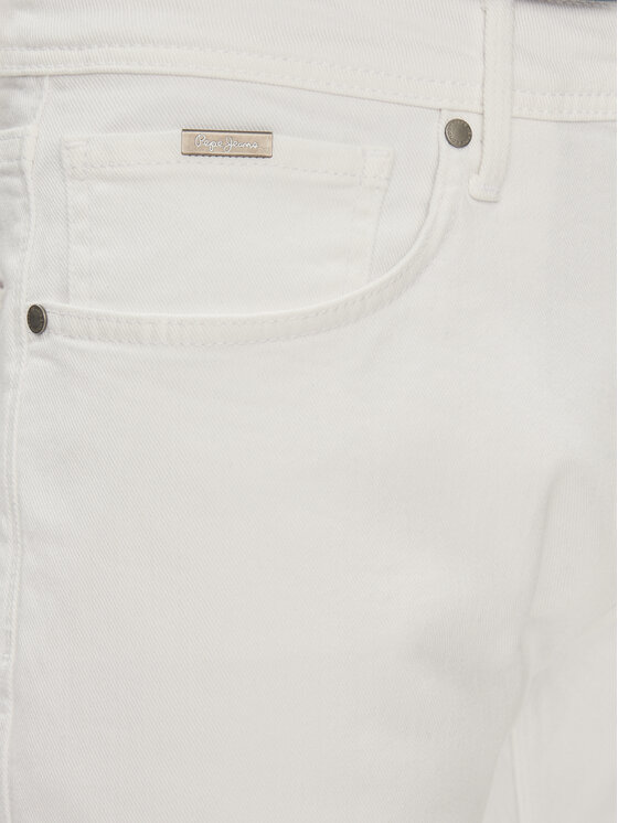 Pepe Jeans Pepe Jeans Jeansy PM207390 Biały Tapered Fit