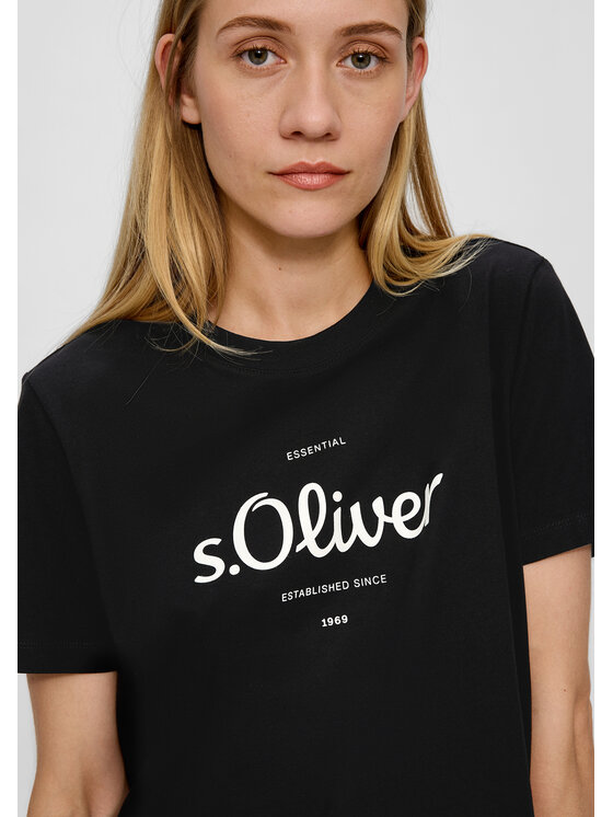 Schwarz 2136463 Fit Regular T-Shirt s.Oliver