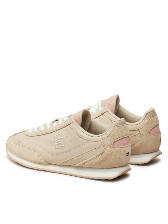 Tommy Hilfiger Tommy Hilfiger Laisvalaikio batai Heritage Runner FW0FW08114 Smėlio