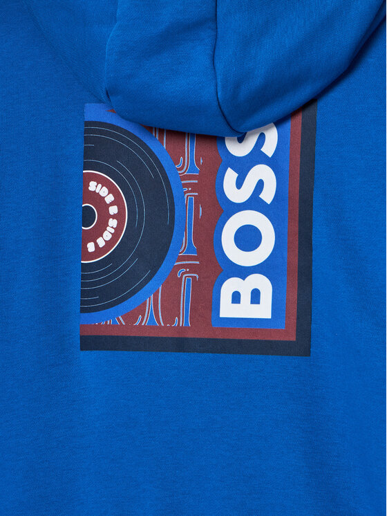 BOSS Boss Majica dugih rukava J50714 D Plava Loose Fit