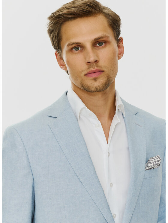 Pako Lorente Pako Lorente Marynarka P24SF-3X-020 Błękitny Slim Fit