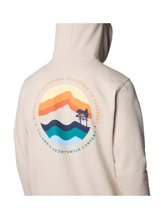 Columbia Columbia Felpa Columbia Columbia Trek Graphic Hoodie Beige Regular Fit