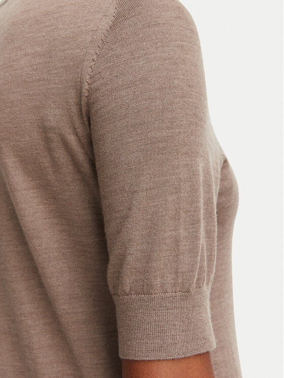 BOSS BOSS Pullover Farbella 50544996 Braun Slim Fit