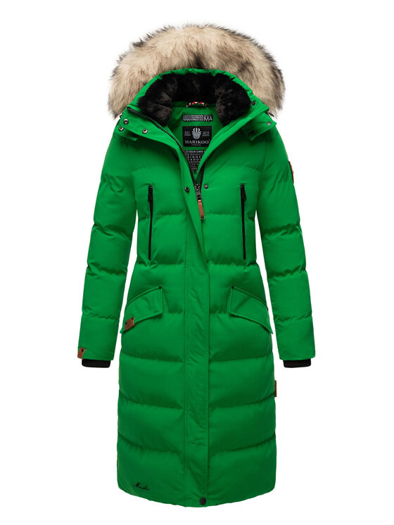 Marikoo Marikoo Kurtka zimowa Schneesternchen Zielony Regular Fit
