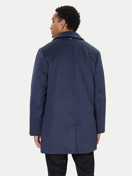 Guess Guess Wollmantel M4BL3S WGJ82 Dunkelblau Slim Fit