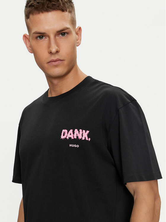 HUGO Hugo T-särk Danckugo 50517645 Must Relaxed Fit