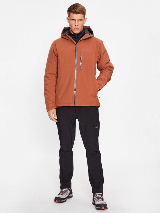 Columbia Columbia Kurtka outdoor Explorer's Edge™ Insulated Jacket Pomarańczowy Regular Fit
