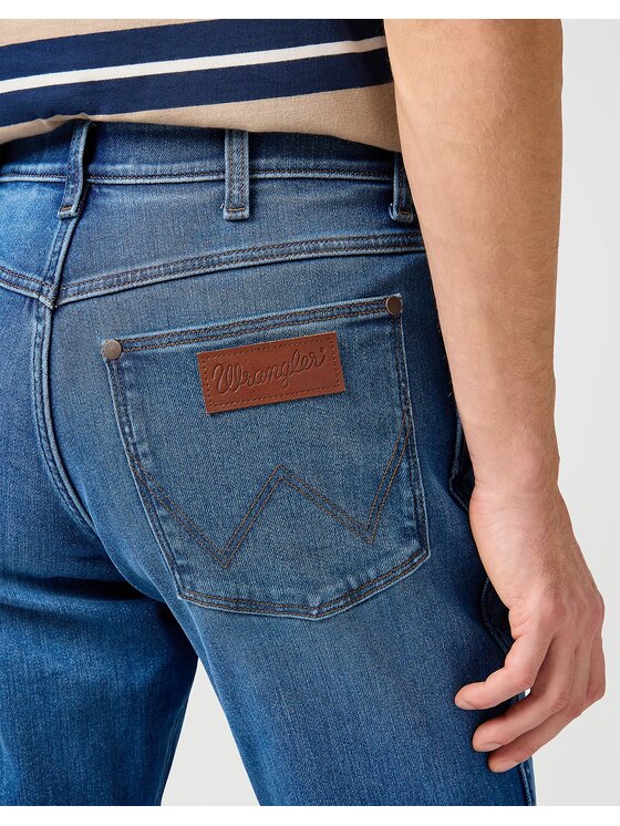 Wrangler Wrangler Jeansy RIVER Niebieski Straight Fit