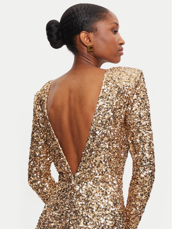 Elisabetta Franchi Elisabetta Franchi Abendkleid AB-759-47E2-V860 Goldfarben Regular Fit