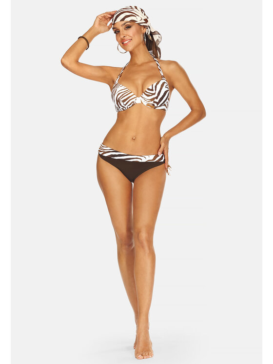 Feba Feba Dół od bikini FD11 Brązowy