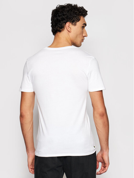 Lacoste Lacoste Komplet 3 t-shirtów TH3374 Biały Slim Fit