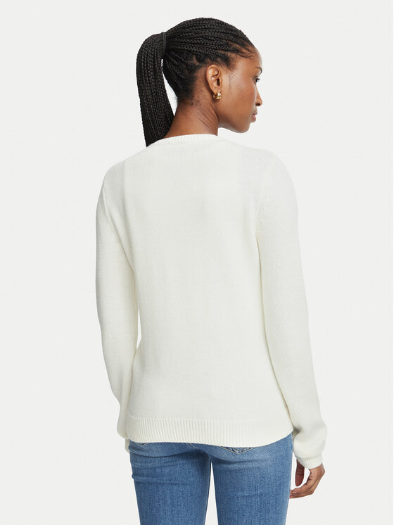 Liu Jo Sport Liu Jo Sport Sweter TF6160 MA22S Kremowy Regular Fit
