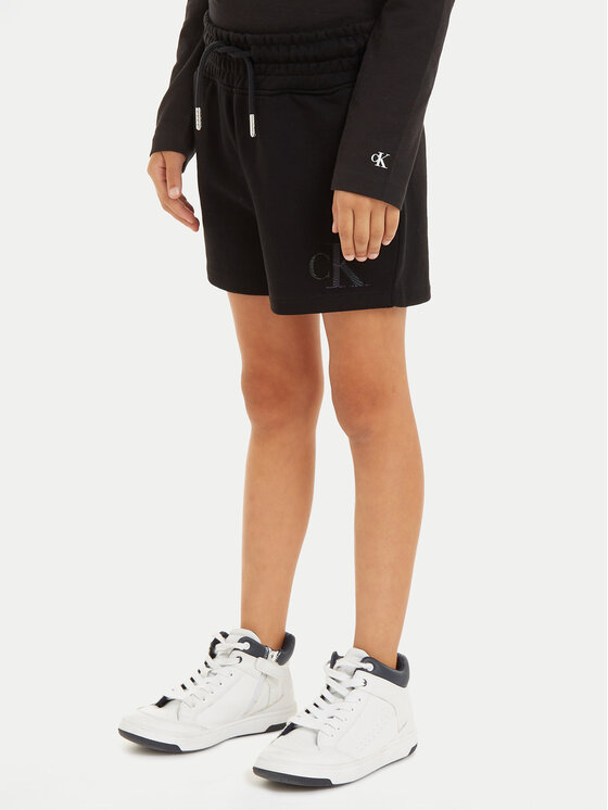 Gyerek Sport rövidnadrág Calvin Klein Jeans, Méret: 16Y, Fekete, Iridescent IG0IG02452