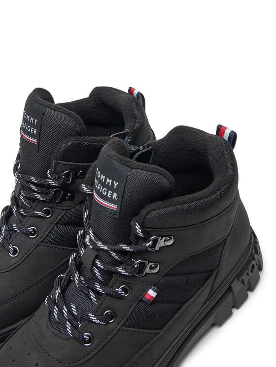 Tommy Hilfiger Tommy Hilfiger Μποτίνια Lace-Up Bootie T3X5-33707-1492 S Μαύρο