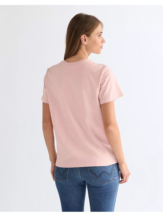 Wrangler Wrangler T-Shirt GRAPHIC TEE Różowy Regular Fit