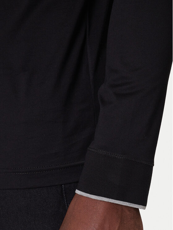 KARL LAGERFELD KARL LAGERFELD Longsleeve 755001 554200 Czarny Regular Fit