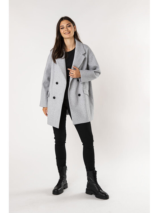 QUIOSQUE QUIOSQUE Kabát Quiosque 9RS006230 Šedá Regular Fit
