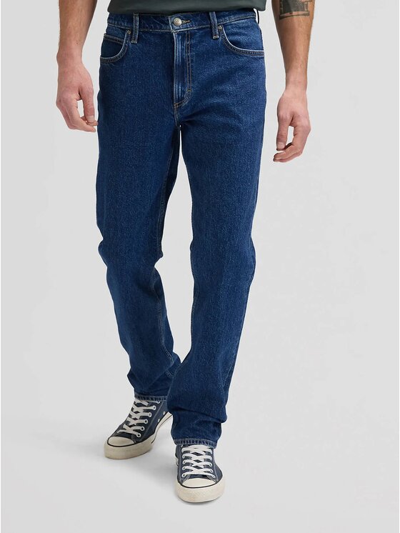 Lee Lee Jeansy WEST Niebieski Loose Fit
