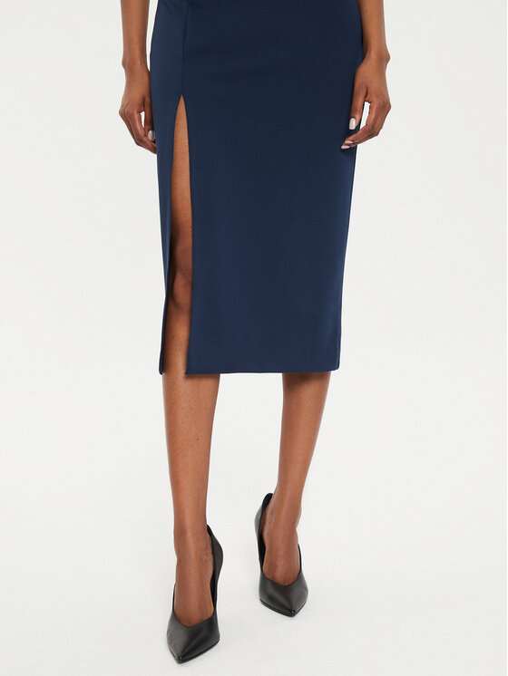 Rinascimento Rinascimento Cocktail obleka CFC0121015003 Mornarsko modra Regular Fit