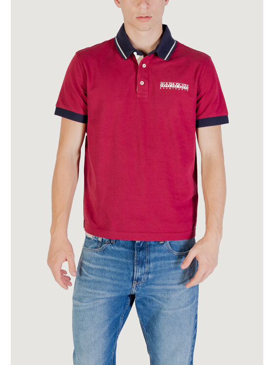 Napapijri Napapijri Polo E- ZERI Μπορντό Casual Fit