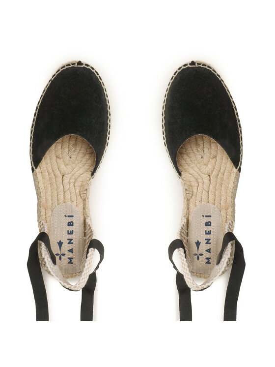 Manebi Manebi Espadrile Valencia Espadrilles K 1.0 P0 Negru