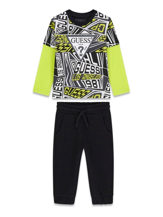 Guess Guess Completo maglietta e pantaloni N6RG00 K8HM4 Multicolore Regular Fit