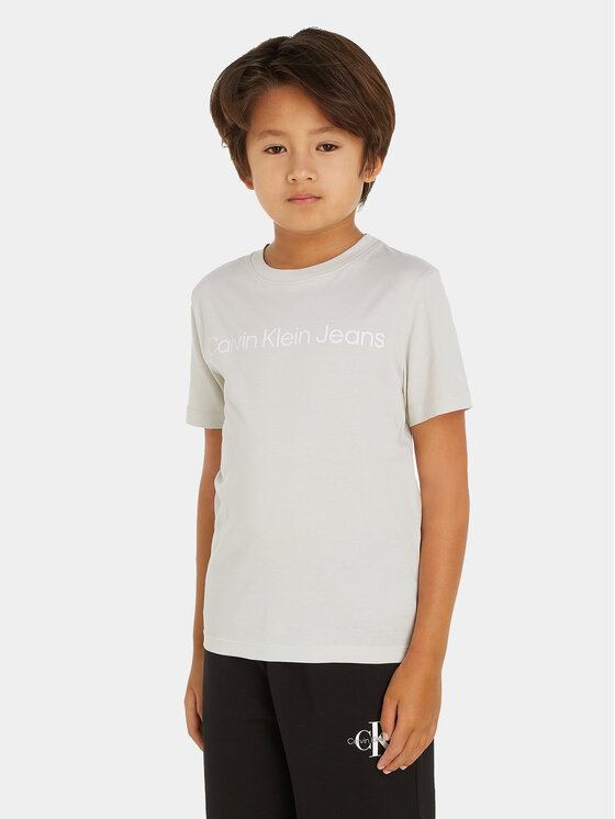 Calvin Klein Jeans Calvin Klein Jeans Marškinėliai IU0IU00599 Pilka Regular Fit